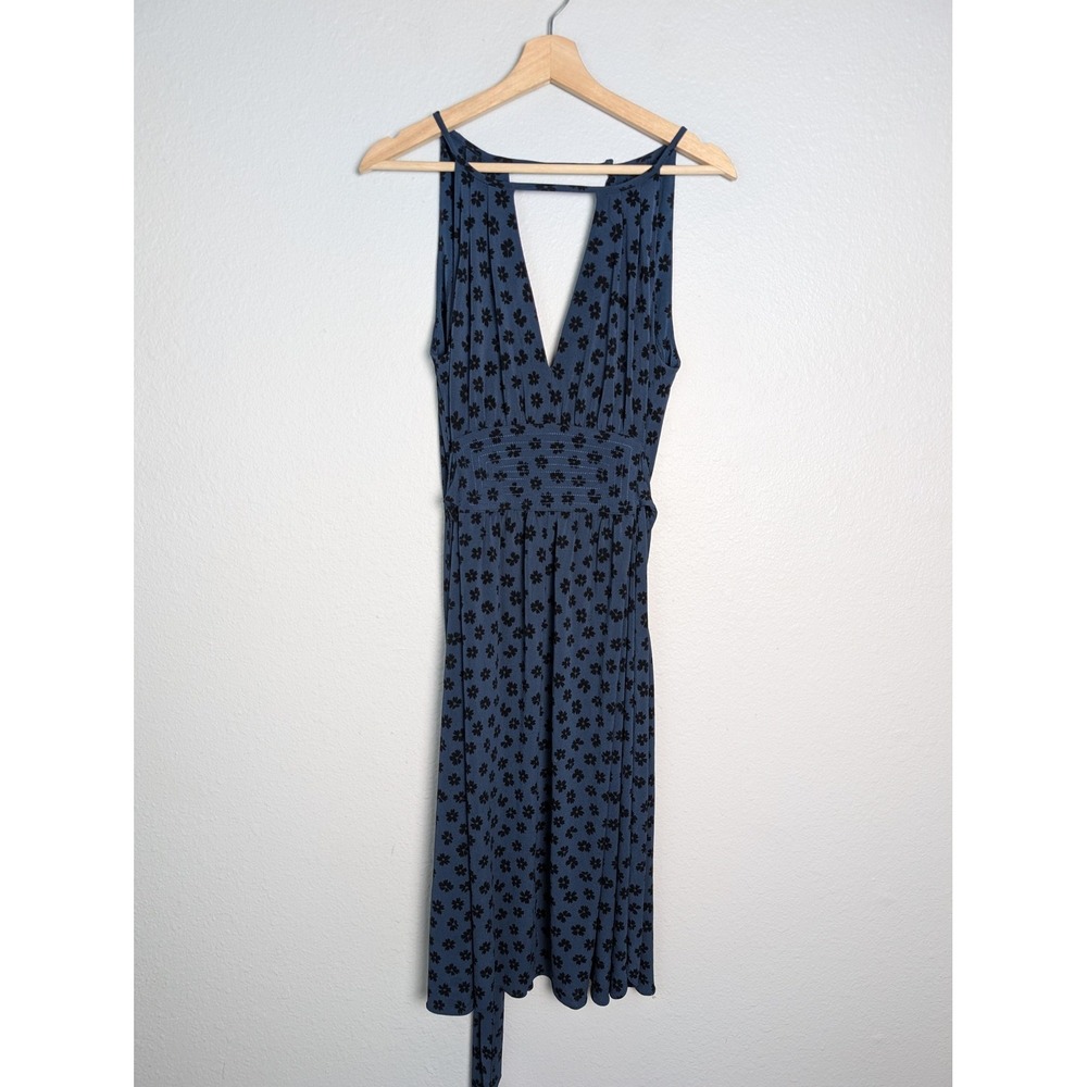 Marc By Marc Jacobs Blue Floral Maxi Wrap Dress Womens S Strappy Belted